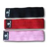 Gripad Fabric Booty Bands: Fabric Resistance Bands for Legs and Butt: 3 Pack Set. Perfect Workout Hip Band Resistance. Carry Case Included