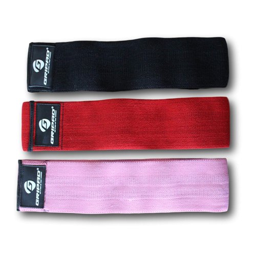 Gripad Fabric Booty Bands: Fabric Resistance Bands for Legs and Butt: 3 Pack Set. Perfect Workout Hip Band Resistance. Carry Case Included