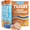 Nuun Hydration Immunity Electrolyte Tablets With 200mg Vitamin C, Blueberry Tangerine + Orange Citrus Flavors, 5 Essential Electrolytes for Hydration, Vegan, Non-GMO, 4 Pack (40 Servings)