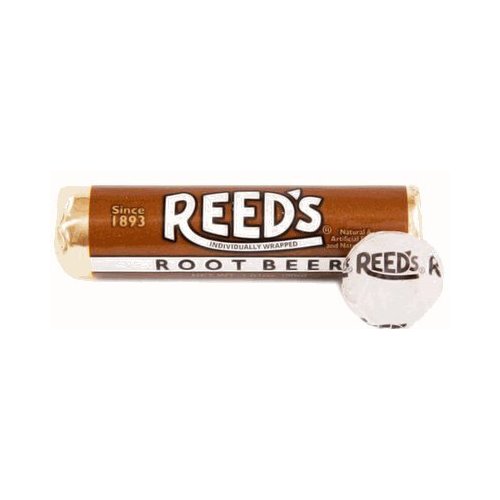Reeds Classic Hard Candy Rolls - Root Beer Pack of 24