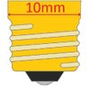 CEC Industries 245 Miniature Bulb, 2.46V, 1.23W, G3.5 Shape, E10 Miniature Screw Base (10-Pack)