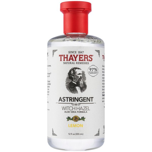 Thayer's Witch Hazel Products astringent with aloe vera formula, Clear, 12 Fl Oz