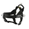 Dean & Tyler Universal No Pull 26-Inch to 32-Inch Dog Harness, Medium, Retired Service Dog, Black