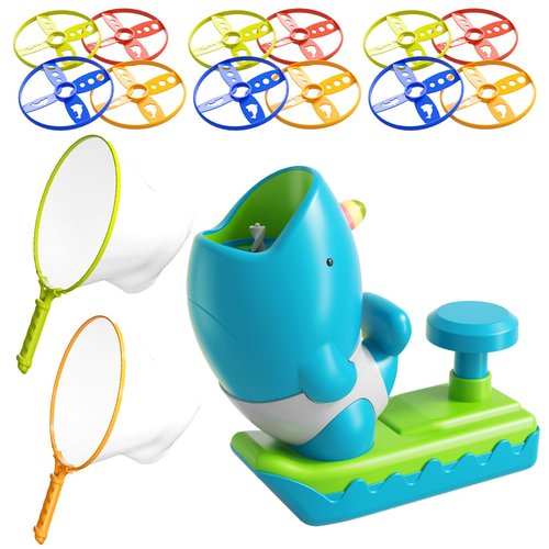 Bennol Outdoor Game Toys for Kids Ages 3-5 4-8, Flying Disc Launcher Outdoor Outside Toys Gifts for 3 4 5 6 7 8 Year Old Boys Kids, Ideas Outside Outdoor Toys for Kids Toddlers Boys Ages 3-5 6-8 4-8