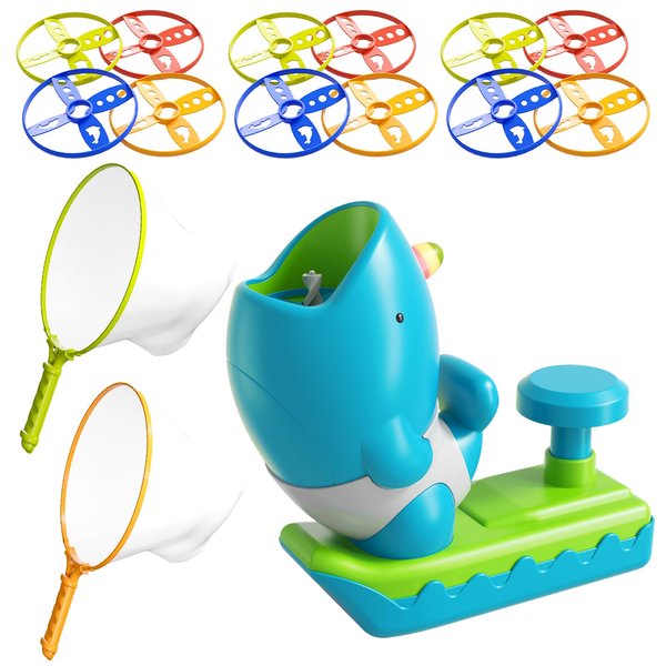 Bennol Outdoor Game Toys for Kids Ages 3-5 4-8, Flying Disc Launcher Outdoor Outside Toys Gifts for 3 4 5 6 7 8 Year Old Boys Kids, Ideas Outside Outdoor Toys for Kids Toddlers Boys Ages 3-5 6-8 4-8