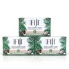 "Coco Fiji Soap Bar for Face and Body Infused With Organic Coconut Oil, Tea Tree Spearmint Essential Oil, Natural Soap for Moisturizing & Pore Purifying Skin, 7 oz, Pack Of 3 "