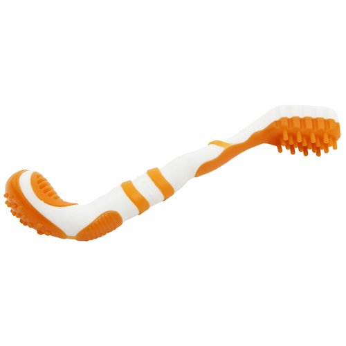 Pet Life ® 'Denta-Brush' TPR Durable Tooth Brush and Dog Toy