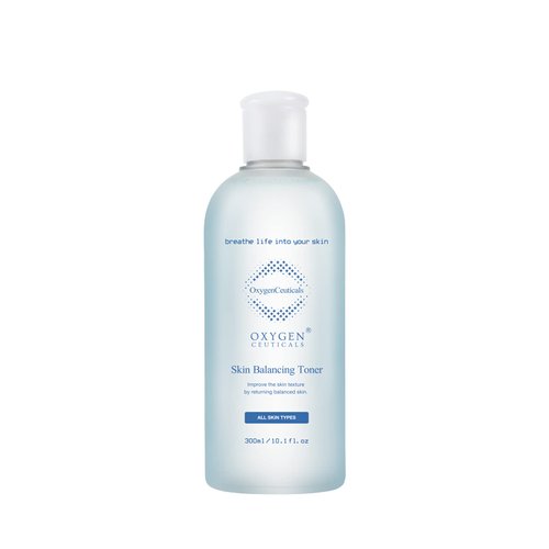 Oil & Alcohol Free Facial Toner, OxygenCeuticals Skin Balancing Toner for Combination, Oily, Blemish-Prone Skin, Pore Reducing, pH Balancing, Blemish Control, Hypoallergenic, Non-Comedogenic, 10 oz