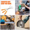 Chainsaw Chain Sharpening File Chainsaw Sharpener File Round Sharpening File Steel Chainsaw File with Plastic Handle for Chainsaw (3, 5/32, 7/32, 3/16 inch)