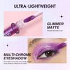 ROPALIA Liquid Glitter Eyeshadow, Liquid Chameleon Metallic Eyeshadow, Multicolor Shifting Holographic Glitter Multichrome Eyeshadow, Long-lasting With No Creasing Multi-Dimensional Eye Looks