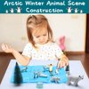 Glimin Polar Animals School Projects Set Diorama Supplies Kit Figurine Toys Model Diorama Project Set Educational Toys Birthday Gifts Decorations