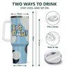 34HD Christmas Gifts for Dad from Son Daughter Wife, It's Dad Tumbler 40oz, Dad Coffee Tumbler with Handle and Straw, Best Dad Mug, Blue Dad Cup, Dad Birthday Gifts Idea