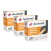Dealmed Sheer Plastic Flexible Adhesive Bandages – 100 Count (3 Pack) Bandages with Non-Stick Pad, Latex Free, Wound Care for First Aid Kit, 1" x 3"