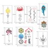 CARGEN Realistic Lotus Temporary Tattoos - 30 Sheets Yoga Style Stickers OM Lycoris Mandala Flower Elephant Moon Peacock Feather Sanskrit Tibetan Meditation Fearless Temporary Fake Tattoo Body Art