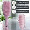 Hair Care Gift Set for Women 8 Pieces: Detangler Brush, 3 Microfiber Hair Towels, 3 Satin Scrunchies, Scalp Massager Brush - Hair Care Accessories Gift Basket