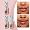 3Pcs Lip Stain - Lip Liner Stain, Natural Long Lasting Lip Stain Peel Off, Waterproof Stay On All Day, Transfer-Proof, Highly Pigmented, Instant Peel Off lipstick (Coffee & Cocoa & Rose)