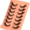 False Eyelashes Wispy Lashes Natural Look Fake Eyelashes Cat Eye Lashes Mink Fluffy Strip False Lashes Fox Eye Lashes Pack 7 Pairs ALICROWN