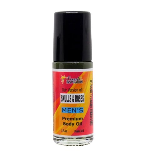 Scents & Inspiration Roll-On Fragrance Oil - Our Version of Skulls & Roses for Men | Long Lasting & Alcohol-Free | Travel Size | Men's Fragrance Oil | 1 Fl. Oz