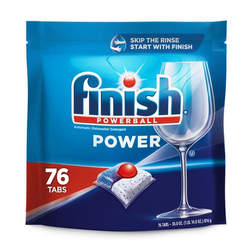 Finish Power - 76ct - Dishwasher Detergent - Powerball - Dishwashing Tablets - Dish Tabs