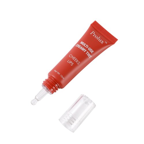 Prolux Cosmetics Cheek & Lip Tint, Four Shades (Pink, Blush, Apricot, and Rose) Creamy and Natural Finish with Blendable and Long Lasting Color Quench Cheek and Lip Balm (Apricot)