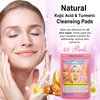 Turmeric Kojic Acid Cleansing Pads with Vitamin B5, Vitamin C, Kojic Acid and Turmeric Cleansing Pads, Turmeric Kojic Acid Pads, Turmeric Cleansing Pads for Face (2PACK)