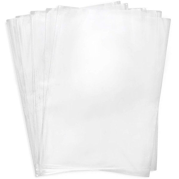 Shrink Wrap Bags,100 Pcs 14x20 Inches Clear PVC Heat Shrink Wrap for Packagaing Gift Basket,Shoes,Jars and Homemade DIY Projects