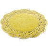 Juvale 100 Pack 12 Inch Gold Doilies, Round Paper Placemats for Weddings, Desserts, Table Settings