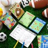 Hungdao 48 Pcs Sports Mini Activity Books for Boys and Girls Football Basketball Soccer Baseball Birthday Party Favors Activity Books Bulk for Sports Themed Party Classroom Supplies
