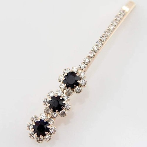 4 PCS Women Lady Crystal Hairpins Rhinestone Elegant Flower Hair Snap Clip Hair Pin Clamps Accessories Bobby Pin Headwear