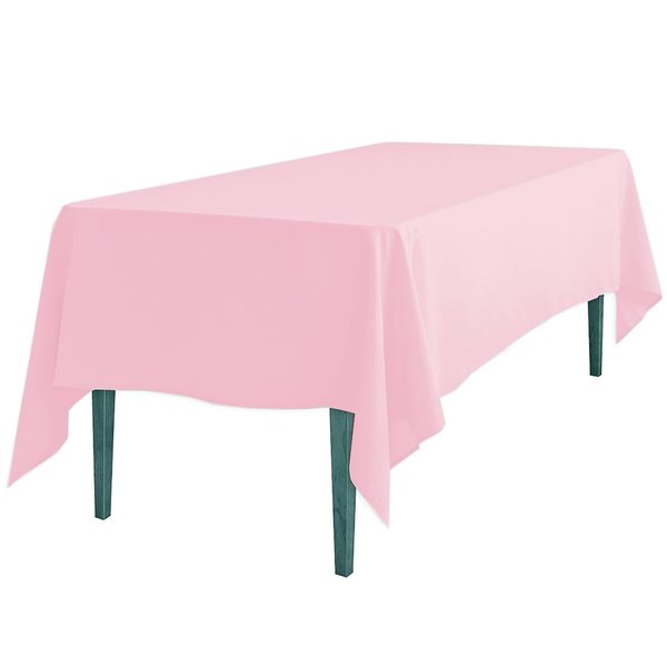 LinenTablecloth 60 x 102-Inch Rectangular Polyester Tablecloth Pink