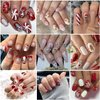 Christmas Nail Art Stickers 5D Embossed Self-Adhesive Glitter Christmas Snowman Gingerbread Man Snowflake Gnome Reindeer Nail Design Xmas Tree Bell Nail Decals New Year Holiday Manicure Decor 4Sheets