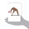 The Best Card Company - 12 Boxed Christmas Cards with Envelopes - Adorable Holiday Animals, Fun Kids Notecard Set (1 Design, 12 Cards) - Zoo Yoga Giraffe B6547BXSG