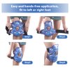 NEWGO Knee Cold Pack 2 Pack Knee Ice Pack for Injuries, Reusable Gel Cold Pack with Soft Plush Backing for Knee Replacement Surgery, Pain Relief