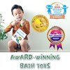SplashEZ Mold Free Bath Toys for Babies & Toddlers, No Hole Bath Toys, Non Squirting Bath Toys No Mold for Tub, Beach, Pool, Safe, Fun Infant Baby Bath Toys No Holes 0 1 3 6 12 18 Months, 3