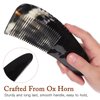 Healeved Horn Comb Hair Detangling Comb Ox Horn Comb Fine Teeth Comb Reusable Hair Comb Women Styling Comb Bone Comb for Hair