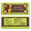 Big Dot of Happiness Funfari - Fun Safari Jungle Candy Bar Wrappers Baby Shower or Birthday Party Favors Set 24
