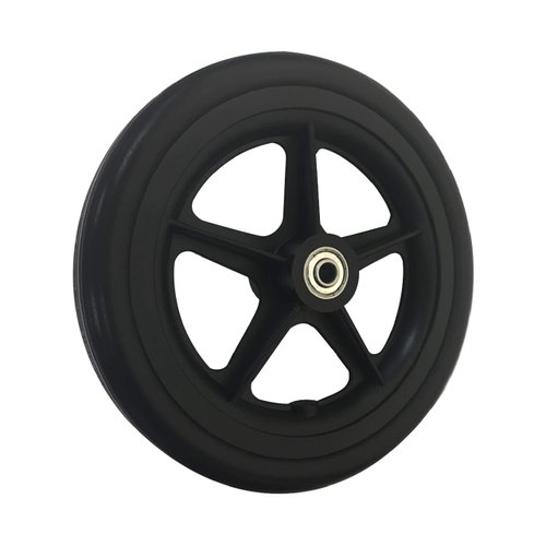 RIANT WHEEL,Wheelchair Caster Wheels, 7X 1.4 inch, Solid, with 608 Bearing, Hub Wide 1.6 inch, PU Tires, one Pair …