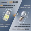 GIVEDOUA 1157 Led Bulb BAY15D 7528 2057 2357 Led Bulb for Brake Lights, Backup Reverse Lights,Tail Lights, Super Bright 5050 27-SMD 12V White (4pcs)
