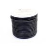 Cords Craft | 3mm Round Genuine Leather String Cord for Jewelry Making Necklaces Bracelets Braiding Wraps Crafts and Hobby Projects (Black, 21.87 Yards)