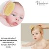Parcelona French Grooming Combo Light Pink 6" Celluloid Soft Natural Silk Bristles Baby Brush and Comb for Girls and Toddlers Styling Girls Hair Accessories