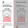 Yaya Acrylic False Nail Clippers with Magnets,Nail cutters for nail tips magnet, Nail Tip Cutter with Length Measurement, Acrylic Nail Cutter With Sizer Magnets, Manicure Tool for Salon Home Nail Art.