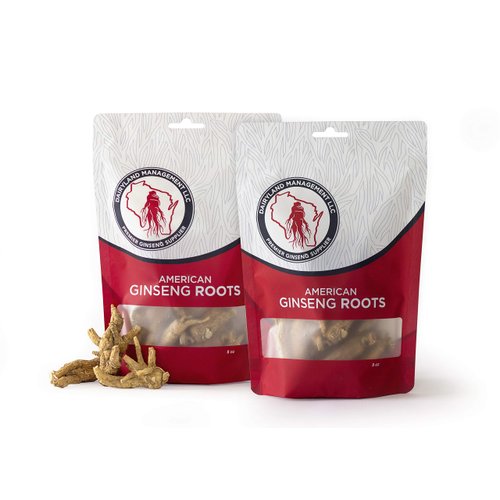 Dairyland American Ginseng Roots 西洋参 - 16 oz Pack of Wisconsin Ginseng Root - Authentic American Ginseng - Non-GMO, Gluten Free Whole Ginseng - Use This Herbal Supplement in Soup, Tea, Congee