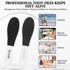 HOFASON 10Pcs Foot Files, Professional Foot Scrubber, Pedicure Tools for Feet - Premium Double Sided Colossal for Dead Skin for Women Mother Manicure Beauty Shop Spa Smoothing Skin