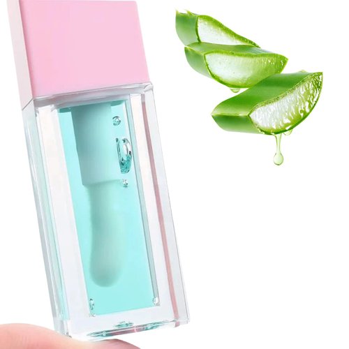 Glow Spark - Hydrating Lip Tint Oil with Essential Oils and Vitamins for a Hot, Natural Aloe Glow - Lip Plumper and Makeup in One