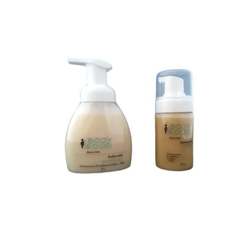 Bundle 2 Items: Body Food Organic Body Wash (8 fl oz) and Foaming Organic Face Wash (4 fl oz)