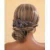 Sither Bridal Purple Crystal Hair Clip for Party Hair Comb for Women Wedding Hair Clip Hair Accessories for Bride Headpiece for Party Prom Gift