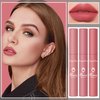 3 Piece Nude Matte Lipstick Set,Natural Nude Lipstick Velvet Air Moisture Smooth Crayon Lip Stain,Matt e Lipstick 24 Hour SuperstayLong Lasting Waterproof Lip Gloss Lipstick for Women Makeup(Set C)