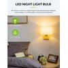LOHAS LED C7 S6 Night Light Bulb, 15 Watt Light Bulbs Equivalent(1.5W), Mini LED Bulb Candelabra E12 Base, Soft/Warm White 3000K LED, Small Light for Bedroom Salt Lamp(6 PACK)
