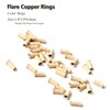 Micro Copper Tube Rings Links Beads 3.0mm Flared Euro Locks for Hair Extensions Tool 500pcs /bottle 7 Color Optional (500PCS, Beige)