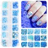 3 Boxes 3D Mixed Ocean Theme Nail Art Polymer Clay Slice Accessories Summer Shell Octopus Starfish Clownfish Nail Art Charms with Tweezers for DIY Nail Art Designs Manicure Decoration